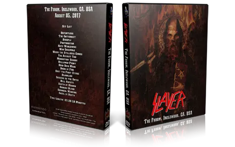 Artwork Cover of Slayer 2017-08-05 DVD Inglewood Audience