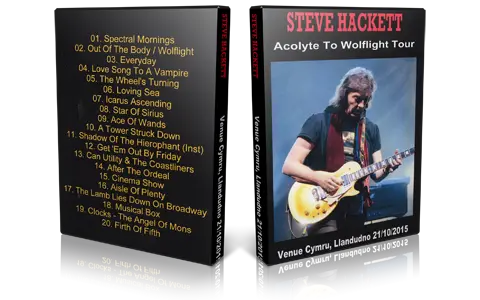 Artwork Cover of Steve Hackett 2015-10-21 DVD Llandudno Audience