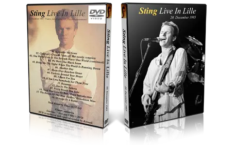 Artwork Cover of Sting 1985-12-20 DVD Lille Audience