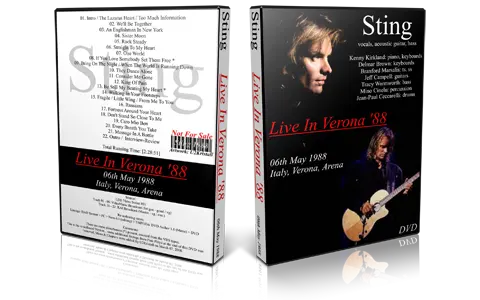 Artwork Cover of Sting 1988-05-06 DVD Verona Proshot