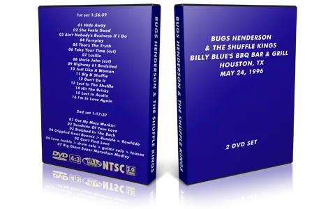 Artwork Cover of Bugs Henderson 1996-05-24 DVD Houston Audience
