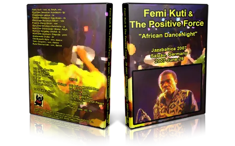 Artwork Cover of Femi Kuti 2007-06-29 DVD Salzau Proshot