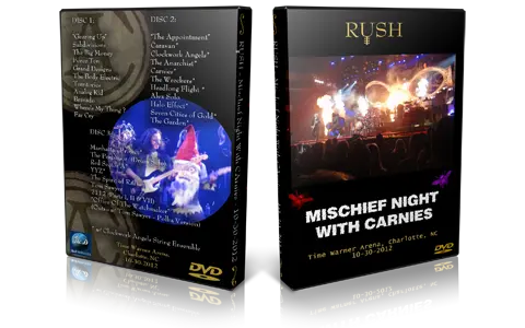 Artwork Cover of Rush 2012-10-30 DVD Charlotte Audience