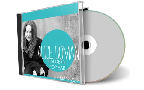 Artwork Cover of Alice Boman 2018-03-03 CD Haldern Audience