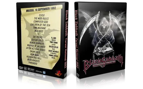 Artwork Cover of Black Sabbath 1992-09-16 DVD Brussels Audience