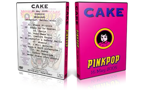 Artwork Cover of Cake 2005-05-16 DVD Pinkpop Proshot