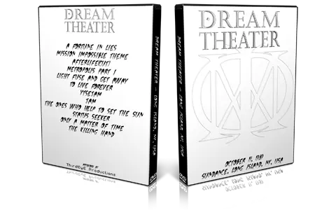 Artwork Cover of Dream Theater 1989-10-14 DVD Bay Shore Audience