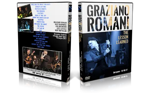 Artwork Cover of Graziano Romani 2017-06-10 DVD Bergamo Audience