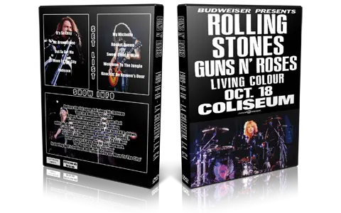 Artwork Cover of Guns N Roses 1989-10-18 DVD Los Angeles Audience