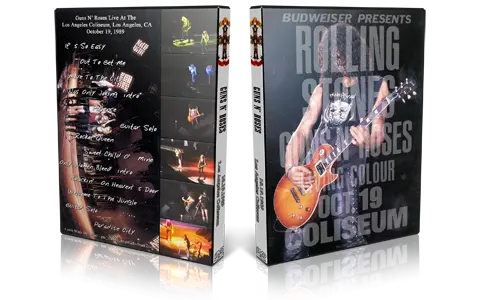 Artwork Cover of Guns N Roses 1989-10-19 DVD Los Angeles Audience