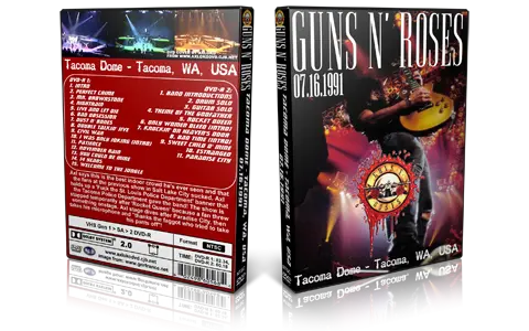 Artwork Cover of Guns N Roses 1991-07-16 DVD Tacoma Audience