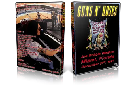 Artwork Cover of Guns N Roses 1991-12-31 DVD Miami Audience