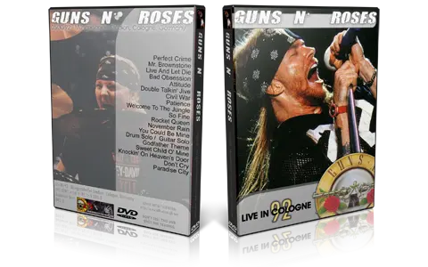 Artwork Cover of Guns N Roses 1992-05-30 DVD Cologne Audience