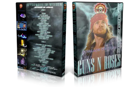 Artwork Cover of Guns N Roses 1992-07-02 DVD Lisbon Audience