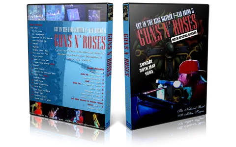 Artwork Cover of Guns N Roses 1993-05-30 DVD Milton Keynes Audience