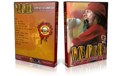 Artwork Cover of Guns N Roses 1993-07-05 DVD Barcelona Audience