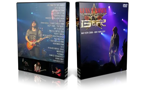 Artwork Cover of Guns N Roses 2006-05-15 DVD New York City Audience