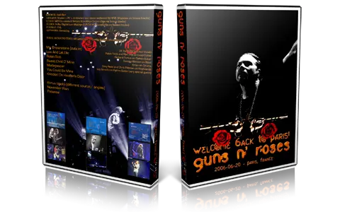 Artwork Cover of Guns N Roses 2006-06-20 DVD Paris Audience