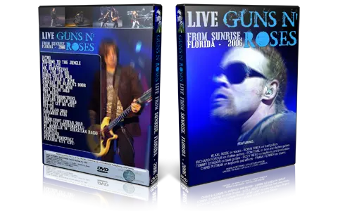Artwork Cover of Guns N Roses 2006-10-24 DVD Sunrise Audience