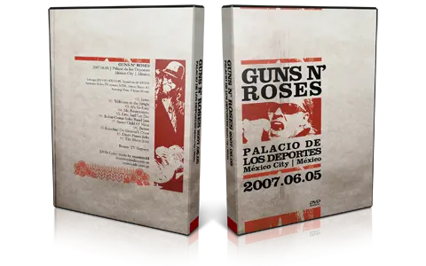 Artwork Cover of Guns N Roses 2007-06-05 DVD Mexico City Audience