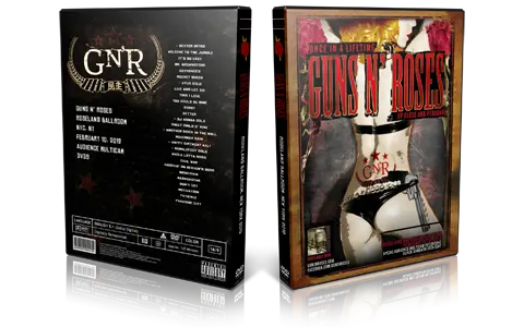 Artwork Cover of Guns N Roses 2012-02-10 DVD New York City Audience