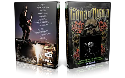 Artwork Cover of Guns N Roses 2012-06-08 DVD Monchengladbach Audience