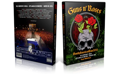 Artwork Cover of Guns N Roses 2014-03-22 DVD Belo Horizonte Audience