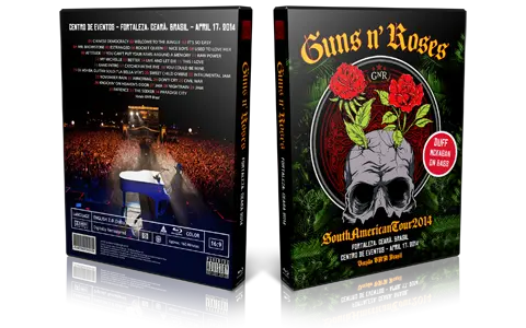 Artwork Cover of Guns N Roses 2014-04-17 DVD Fortaleza Audience