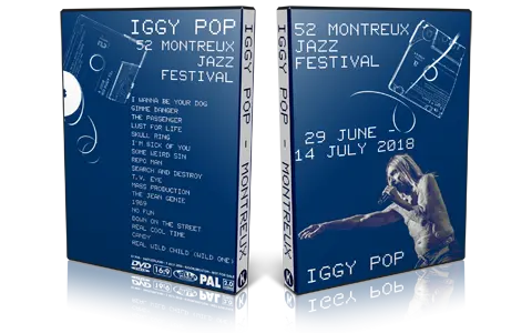 Artwork Cover of Iggy Pop 2018-07-03 DVD Montreux Jazz Festival Proshot