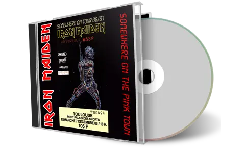 Artwork Cover of Iron Maiden 1986-12-07 CD Toulouse Audience