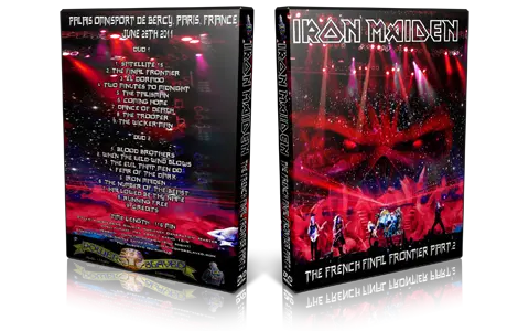 Artwork Cover of Iron Maiden 2011-06-28 DVD Paris Audience