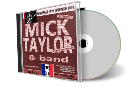 Artwork Cover of Mick Taylor 1992-11-28 CD Paris Audience