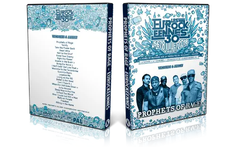Artwork Cover of Prophets of Rage 2018-07-06 DVD Eurockeennes de Belfort Proshot