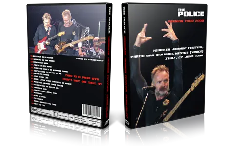 Artwork Cover of The Police 2008-06-22 DVD Heineken Jammin Audience