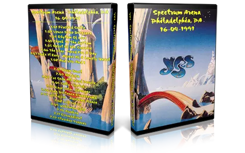 Artwork Cover of Yes 1991-04-16 DVD Philadelphia Audience