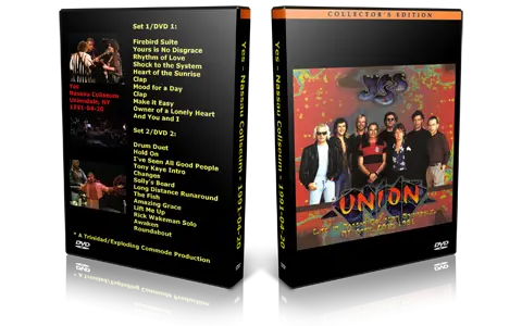 Artwork Cover of Yes 1991-04-20 DVD Uniondale Audience