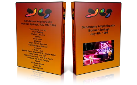 Artwork Cover of Yes 1994-07-04 DVD Bonner Springs Audience