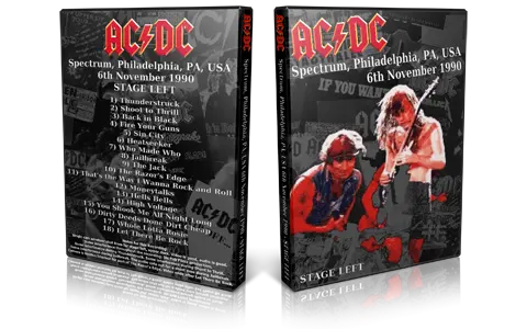 Artwork Cover of ACDC 1990-11-06 DVD Philadelphia Audience
