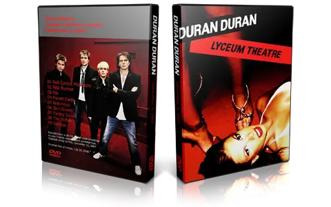 Artwork Cover of Duran Duran 2007-12-03 DVD London Proshot