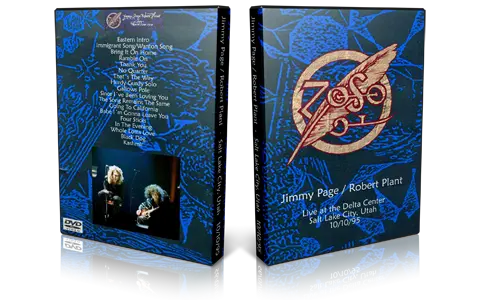 Artwork Cover of Jimmy Page and Robert Plant 1995-10-10 DVD Salt Lake City Audience