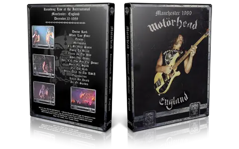 Artwork Cover of Motorhead 1989-12-15 DVD Manchester Audience