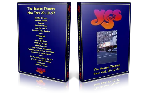 Artwork Cover of Yes 1997-10-29 DVD New York City Audience