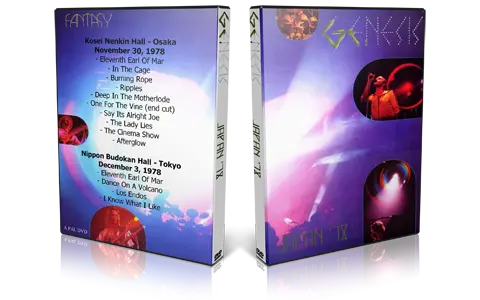 Artwork Cover of Genesis 1978-11-30 DVD Osaka Proshot
