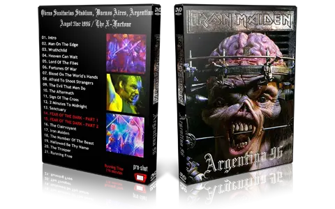 Artwork Cover of Iron Maiden 1996-08-31 DVD Buenos Aires Proshot