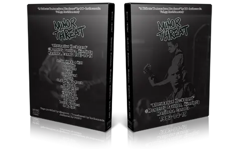 Artwork Cover of Minor Threat 1983-04-19 DVD Winnipeg Proshot
