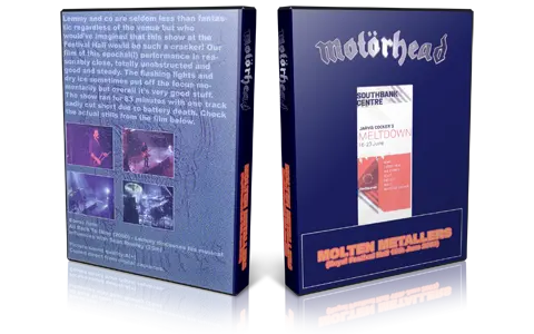 Artwork Cover of Motorhead 2007-06-16 DVD London Audience