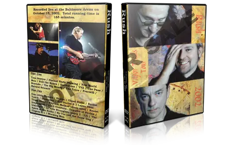 Artwork Cover of Rush 2002-10-15 DVD Baltimore Audience
