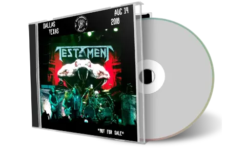 Artwork Cover of Testament 2018-08-14 CD Dallas Audience