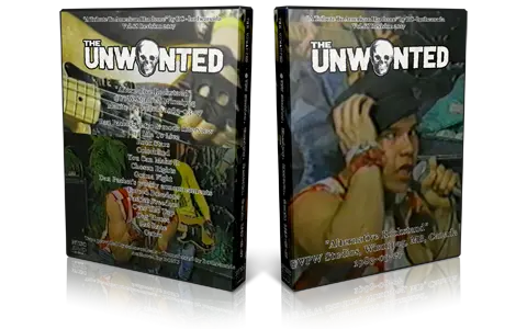 Artwork Cover of The Unwanted 1983-03-27 DVD Winnipeg Proshot