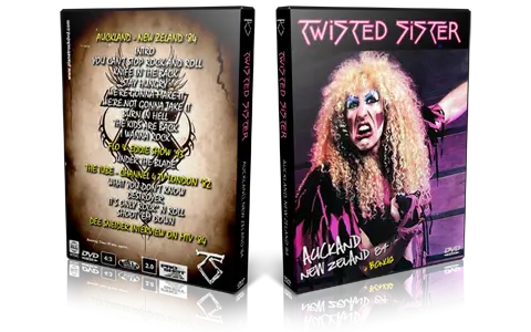 Artwork Cover of Twisted Sister 1985-03-06 DVD Auckland Proshot